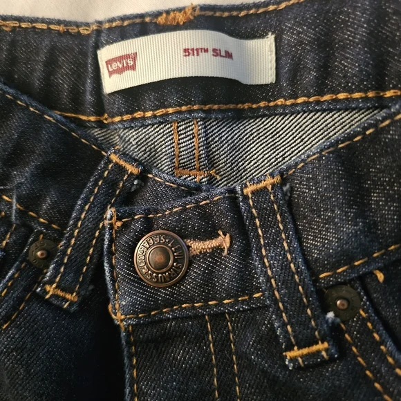 Levi's Dark Blue Denim Jeans - Picture 8 of 8
